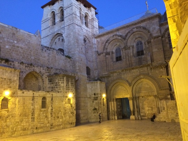 Church of the Holy Sepulcher at sunrise.